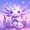 Purple Pink, variant on Manfei Dreamy Axolotl Twin Sheets,Rainbow Cloud Art Bedding For Girls,Pastel Multicolor,3pcs,1 Fitted Sheet and 1 Pillowcase