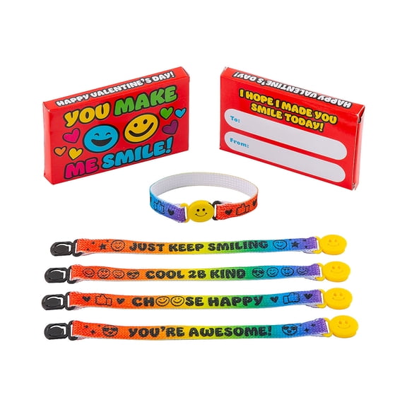 Valentine Bracelet Handouts with Box for 12