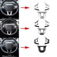 thumbnail image 2 of 3 uds protector para volante de coche para Peugeot 2008 208 308 plata brillante, 2 of 3