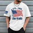 thumbnail image 2 of CUSTG T-Shirts Men's Casual Short Sleeve T Shirt Comfortable Breathable Tee For Daily Wear O-Neck Celebrate America's 250th Anniversary Leisure 1776-2026 4th Of July Tops, 2 of 5