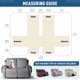 thumbnail image 4 of Funda impermeable para sofá reclinable TAOCOCO, 2 plazas, gris claro, 4 of 7