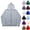 Blue#10, variant on Mens Solid Zip Up Hoodies Lightweight Athletic Fleece Hooded Sweatshirts Casual Daily Wear Outdoor Running Jackets Red XL