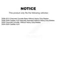 thumbnail image 2 of Genius Front Rear Coated Disc Brake Rotors Kit for Car Chevrolet Corvette Cadillac XLR KG-100715, 2 of 9