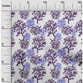 thumbnail image 2 of oneOone Georgette Viscose Blue Fabric Ocean Sea Plants Craft Projects Decor Fabric Printed By The Yard 42 Inch Wide, 2 of 4