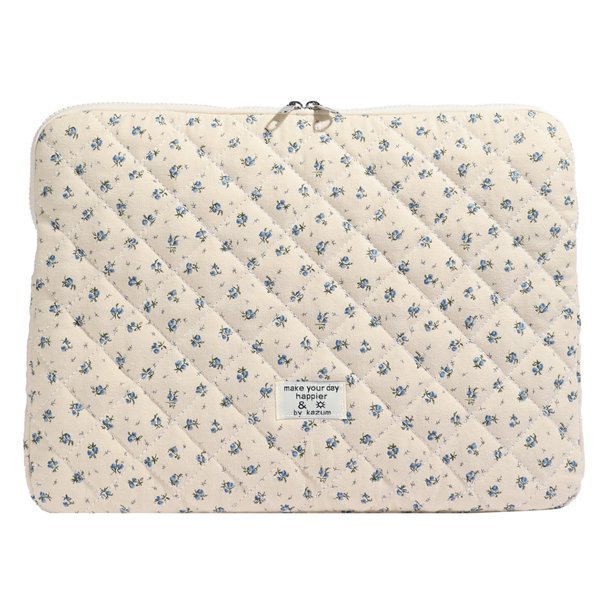 Funda para Portátil JShteea Nuevo Bolso Archivo Mano Floral A Cuadros 13 Pulgadas Tableta 11ipa D Liner Azul