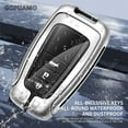 thumbnail image 3 of For Toyota A 2/3/4 buttons key case Chr Rav4 Avensis Land Cruiser 200 Prado Crown Prius Aygo Camry  Zinc alloy+leather Key Case, 3 of 28
