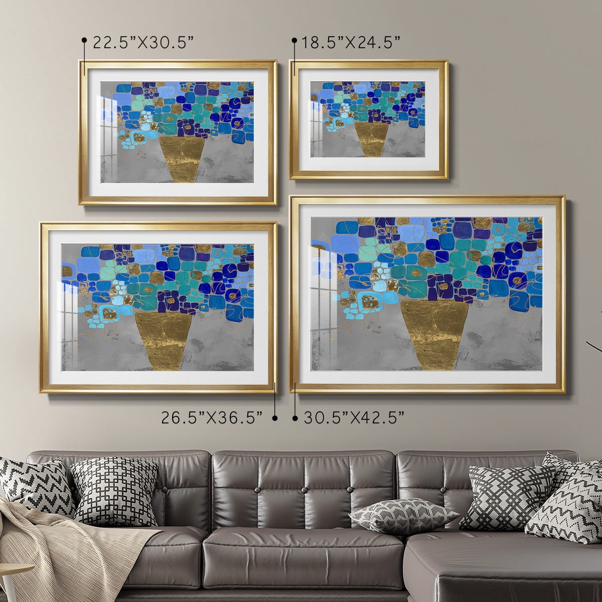 Blue Love Premium Framed Print - Ready to Hang
