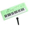 thumbnail image 2 of Piano digital portátil de 37 teclas para niños con altavoz y micrófono Verde, 2 of 9