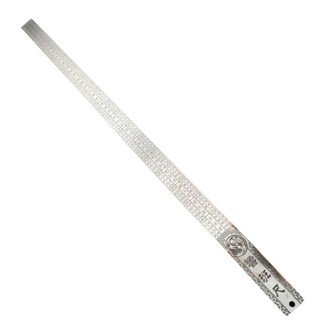 Gkeoshab Ruler Measuring ruler Ruler(Unit Of Measurement: Inch & Cm) 20" 50cm Stainless Rulers Metal Rulers Kit Perfect Straight Edge For Architects Draftsman And (Special Editio Home & Garden