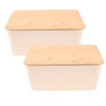 Metal Kitchen Stackable Storage Bins Eplumivor 3 Pack Stainless Steel Containers with Lids, 15.2 oz ...