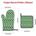 thumbnail image 2 of St. Patrick''s Day Oven Mitts and Pot Holders Sets 4 pcs, Kitchen Oven Gloves Heat Resistant BBQ Gloves Non Slip for Cooking, Chef, Baking, 2 of 6