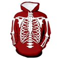 thumbnail image 5 of Sudadera con capucha con estampado 3D de calavera y esqueleto para hombre, ropa divertida de manga larga, estilo callejero, holgada, para Halloween, 5 of 5