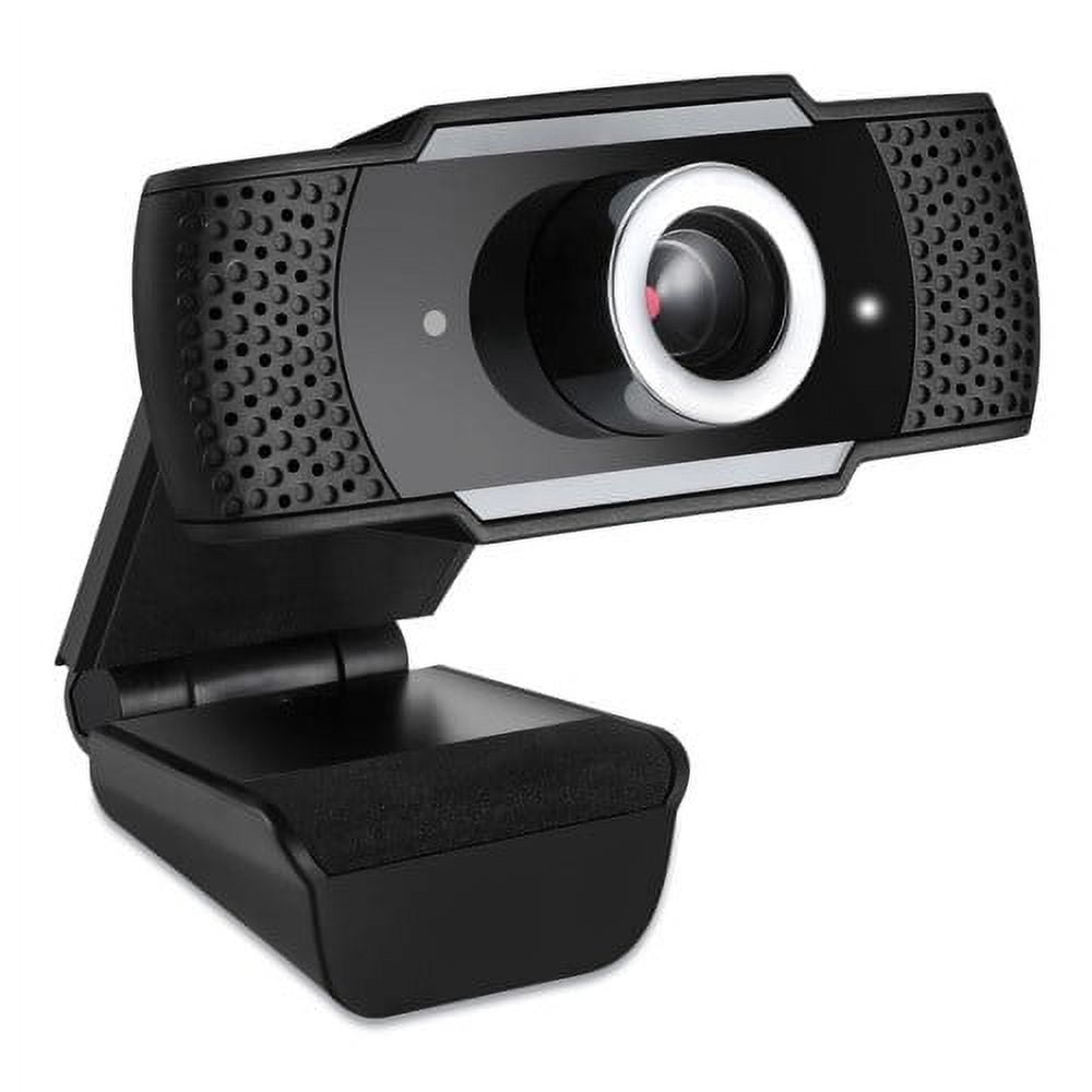 Adesso Cybertrack H4 1080p Hd Usb Manual Focus Webcam With Microphone, 1920 Pixels X 1080 Pixels, 2.1 Mpixels, Black