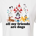 thumbnail image 3 of Disney Classics - Cats & Dogs - All My Friends Are Dogs - Juniors Cropped Cotton Blend T-Shirt, 3 of 5