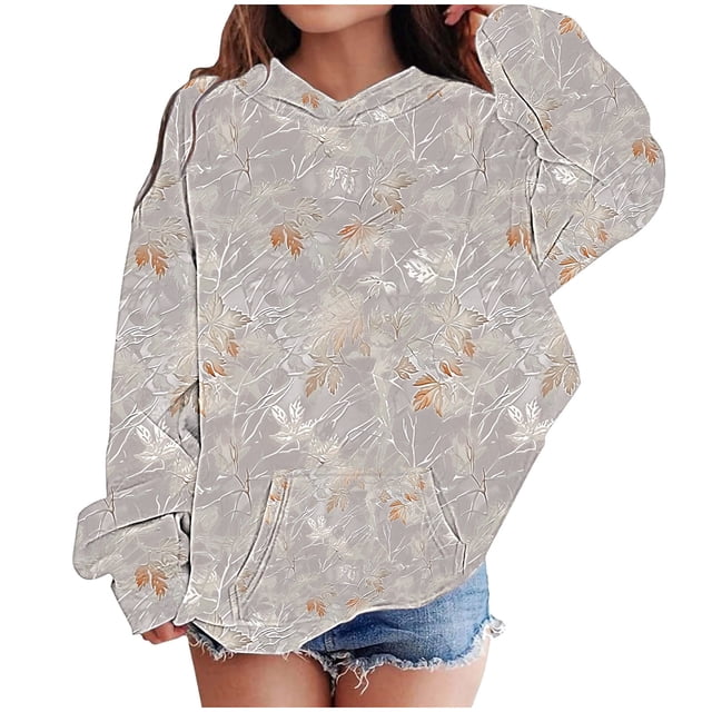 Chandails à Capuche pour Filles, Chandail à Capuche Imprimé Graphique 3D avec Poche