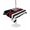Black, White, Red, variant on Outdoor Tablecloth with Umbrella Hole for Patio/Picnic/Party/Camping, Red American Flag Waterproof Table Cloth Round Cover Washable, Vintage USA Flag Stars (Dia 60")