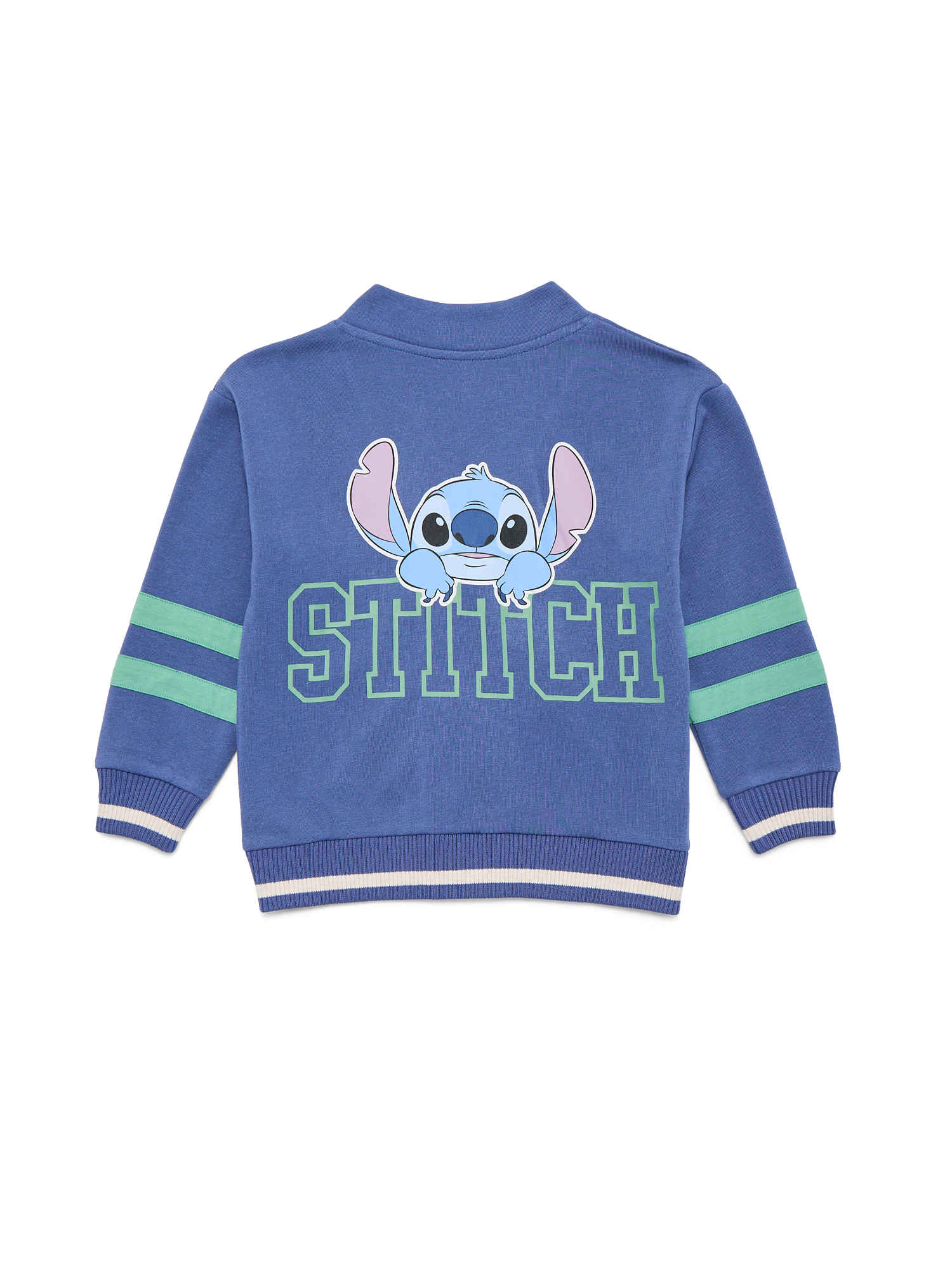 Lilo and Stitch Girls Varsity Cardigan Sweater with Long Sleeves, Sizes 4-16