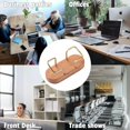 thumbnail image 6 of GoXteam Wood Business Card Holder for Desk, Wooden Creative Business Card Display for Desk, Wood Business Card Stand for Office, Tabletop, 6 of 7
