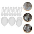 thumbnail image 3 of Shisuyan Balloon Round Clear Design White 200Pcs 12Inch, 3 of 9