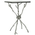 thumbnail image 2 of SAFAVIEH Alexa Marble Top Silver Accent Table Silver/ Black, 2 of 3