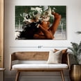 thumbnail image 3 of Elephant Stock Abstract Black Beauty Ii Wall Art - Horizontal Canvas Wall Art - Living Room Wall Decor - People Canvas - Black And Brown Decor - 51" x 34", 3 of 8