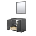 thumbnail image 2 of Wyndham Collection Miranda 36" No Sink Wood Single Bathroom Vanity in Gray/Gold, 2 of 5