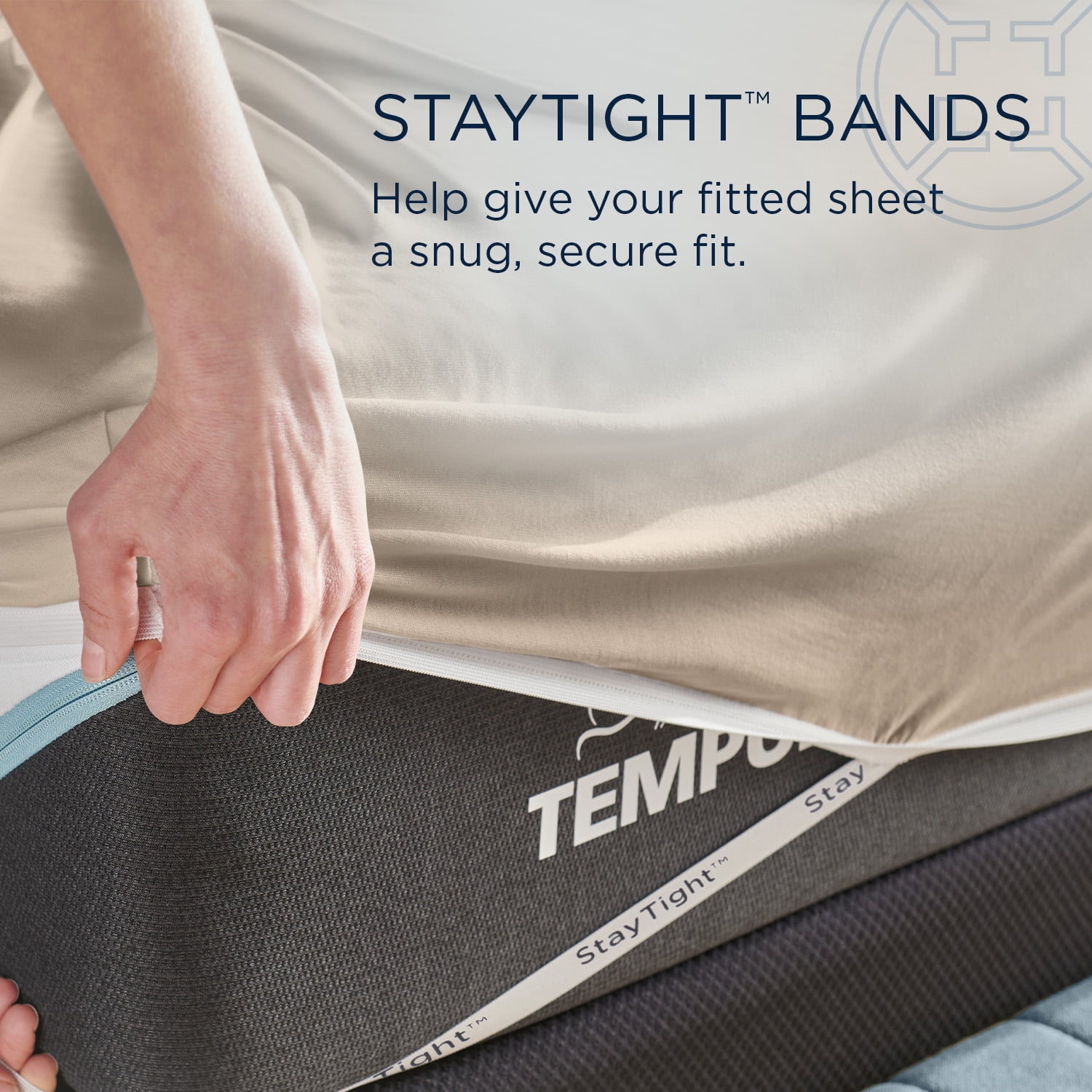 Tempur-Pedic Tempur Rayon from Bamboo Sheet Set Sandstone, Split California King
