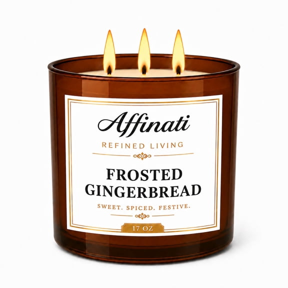 Frosted Gingerbread 3-Wick Candle
