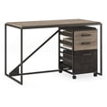 thumbnail image 1 of Bush Furniture Refinery 50" Industrial Writing Desk with Mobile File Cabinet, 1 of 6