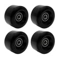 thumbnail image 1 of Juego de 4 ruedas de patín en línea cuádruples para interior / exterior PU 58 Negro Sunnimix Rueda de patines, 1 of 8