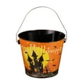 thumbnail image 2 of Yoziaaoa 2 Pcs Halloween Candy Buckets, Pails with Handle, Portable Pumpkin Monster Baskets for Halloween Party Supplies Trick or Treat Activities, 2 of 7