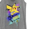 thumbnail image 2 of Women's Pokemon Pikachu 025 Electrifying  Racerback Tank Top Gray Heather X Small, 2 of 4