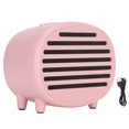 thumbnail image 1 of Altavoz Bluetooth retro con forma de macarrón rosa para disfrutar de una experiencia de audio mejorada con música inalámbrica portátil, 1 of 8