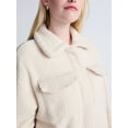 thumbnail image 5 of Time and Tru Women's Boucle Trucker Jacket, Midweight, Sizes XS-2X, 5 of 7