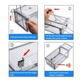thumbnail image 3 of PULLIMORE 2PCS Humane Rat Trap, Chipmunk Rodent Trap for Indoor Outdoor Small Animal, Mouse Voles Hamsters Live Cage Catch and Release, 3 of 9