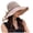 Khaki, variant on Lispipm Women Wide Brim Sun Hat Fashion Bow Bucket Hats Adjustable Size Summer Beach Caps Ladies Outdoor Travel Casual Cap Grey