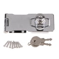 thumbnail image 2 of Cerradura de puerta con punto principal, llave, cerrojo de seguridad, dispositivo antirrobo, cerradura de hebilla 4 inch, 2 of 9