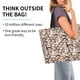 thumbnail image 2 of Disketp Brown Sloth Bolsa Tote Estampada para Mujer, Bolso de Hombro y de Mano para Compras y Viajes, 2 of 8