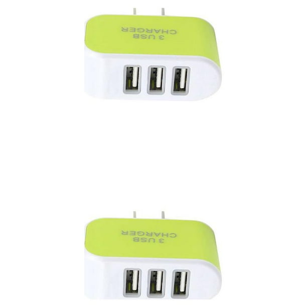 Methold USB Universal de 3 puertos para teléfono móvil, de enchufe europeo/estadounidense, adaptador de de pared de viaje, de teléfono, 1 Type3 NO3