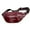Red-brown, variant on TAZAG retro leather men's waist bag moon-shaped large capacity soft leather personality waist bag outdoor sports waist bag