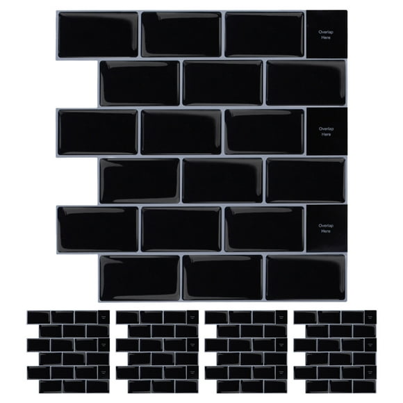 12"X12" Peel And Stick Backsplash For Kitchen, Long-Lasting Grey Backsplash Tiles With Beautiful Patterns, Easy Installation For Smooth Or Rough Walls, 5PCS