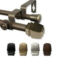 thumbnail image 2 of Domovina Ben 5/8" Double Curtain Rod-Color:Antique Gold,Size:28-48", 2 of 3