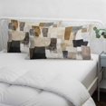 thumbnail image 4 of Modern Black Brown Lumar Pillow Covers, Abstract Oil Painting Art Soft Breathable Throw Pillow Cases with Invisible Zipper, Decorative Pillowcase Pillows Protectors for Sofa Bed Chair 16"x24", 4 of 9