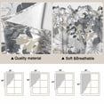 thumbnail image 5 of Spring Botanical Swag Valances for Windows, Kitchen Curtains 36 Inch Length 2 Panels Set, Country Floral Leaves Gray Brown Short Curtains for Small Windows Rod Pocket Cafe Curtains Drapes 28"x36", 5 of 8