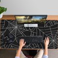 thumbnail image 4 of Long Mouse Pads for Desk,Halloween Spider Webs Desk Mats on Top Of Desks, Desk Mouse Pad Extra Large with 3mm Non-Slip Base and Stitched Edge for Gaming,Office,Work,Home 47.3x23.6in, 4 of 5