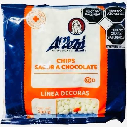 Chispas sabor a chocolate blaco Alpezzi