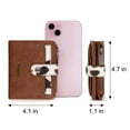 thumbnail image 4 of Wrangler Cowhide Women's Wallets Small Wallet Women Wallets, Card Cases & Money Organizers Ladies Female wallet with Removable ID Window, 4 of 7