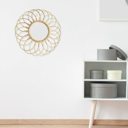 Hanging Wall Mirror With Macrame Fringe Round Mirror Decor For Apartment Living Room Bedroom Baby Nursery Walmart Canada