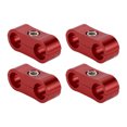 thumbnail image 1 of Unique Bargains Hose Separator Clamp Fitting Adapter/ Pipe Tube Line Separator Clamp Tooling AN4 11mm 4pcs Red, 1 of 6