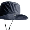 thumbnail image 4 of Sombrero de Cubo Impermeable Sunnimix Unisex Sombrero de pesca Casual Verano Azul marino, 4 of 8